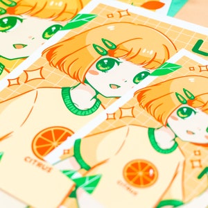 Anime Lemon Soda Girl Print/Poster different sizes image 6