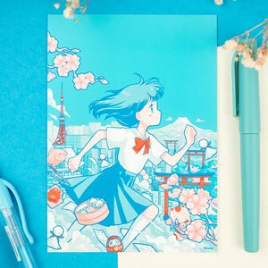 Japan Dreams: Anime Girl Print/Poster (different sizes)
