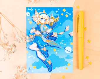 Cosmic Queens: Mercury Anime Girl Postcard