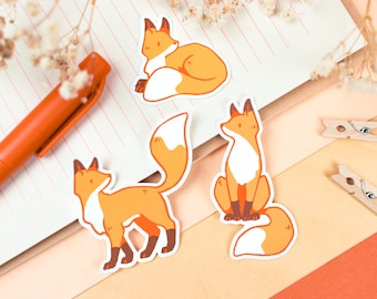 Fox Adventures: Cute Fox Sticker Set