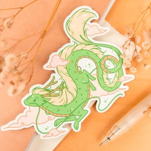 Green Dragon: Cute Sticker