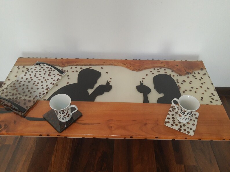 The 9 Best White Epoxy Resin Table Top Reviews in 2021 6 Wooden Coffee table made with White Epoxy