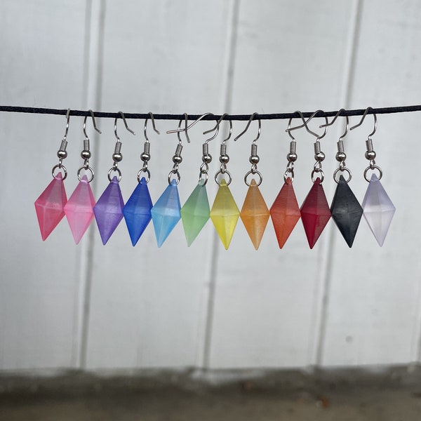 Sims ALL COLORS - The Sims plumbob earrings