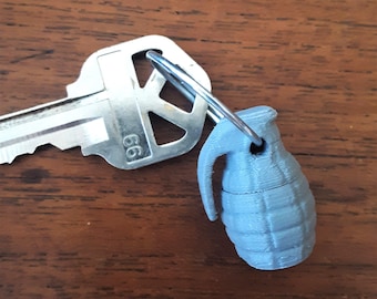 Vial de píldoras en forma de granada TINY para llavero o collar, tapa de rosca