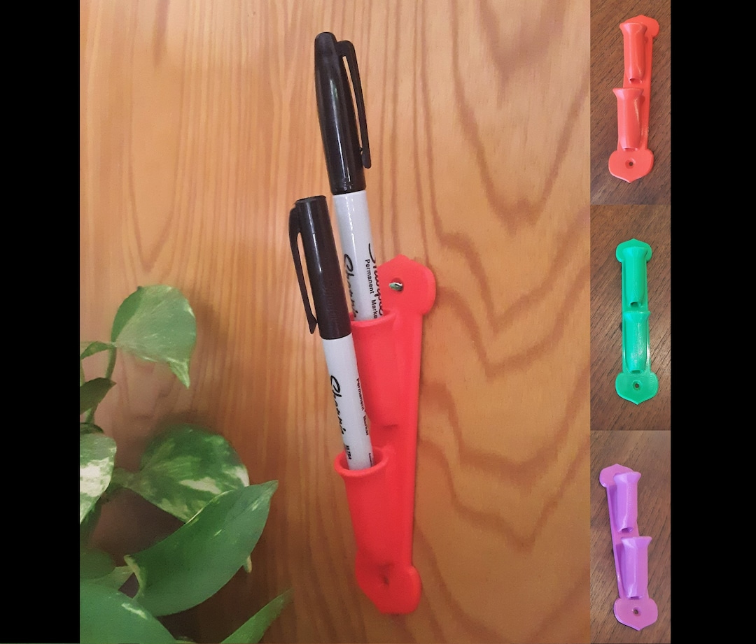 Marker Pen Dry Erase Holder Wall Mounted Display Etsy