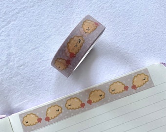Tempura Shrimp Washi Tape / 15mm * 10m Kawaii Washi Tape / Cinta decorativa / Gran regalo para Navidad / Vacaciones / Dottie