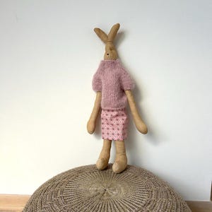 Unique Handmade | Bunny Doll | Heirloom doll | Handmade rabbit |Gift toy for baby | Toy for Kids |  Scandinavian Toy | Cute handmade rabbit