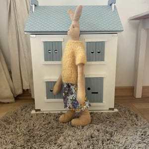 Unique Handmade Bunny Doll | Heirloom doll |  Handmade rabbit | Gift toy for baby | Cute rabbit toy | Handcrafted Natural Toy for Kids