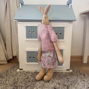 Handmade doll | Tilda doll | Bunny doll | Rabbit toys | Handmade bunny | Handmade stuffed animals