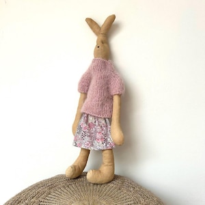 Unique Handmade Bunny Doll | Heirloom doll | Handmade rabbit | Handcrafted | Toy for Kids | Gift toy for baby | Cute handmade rabbit