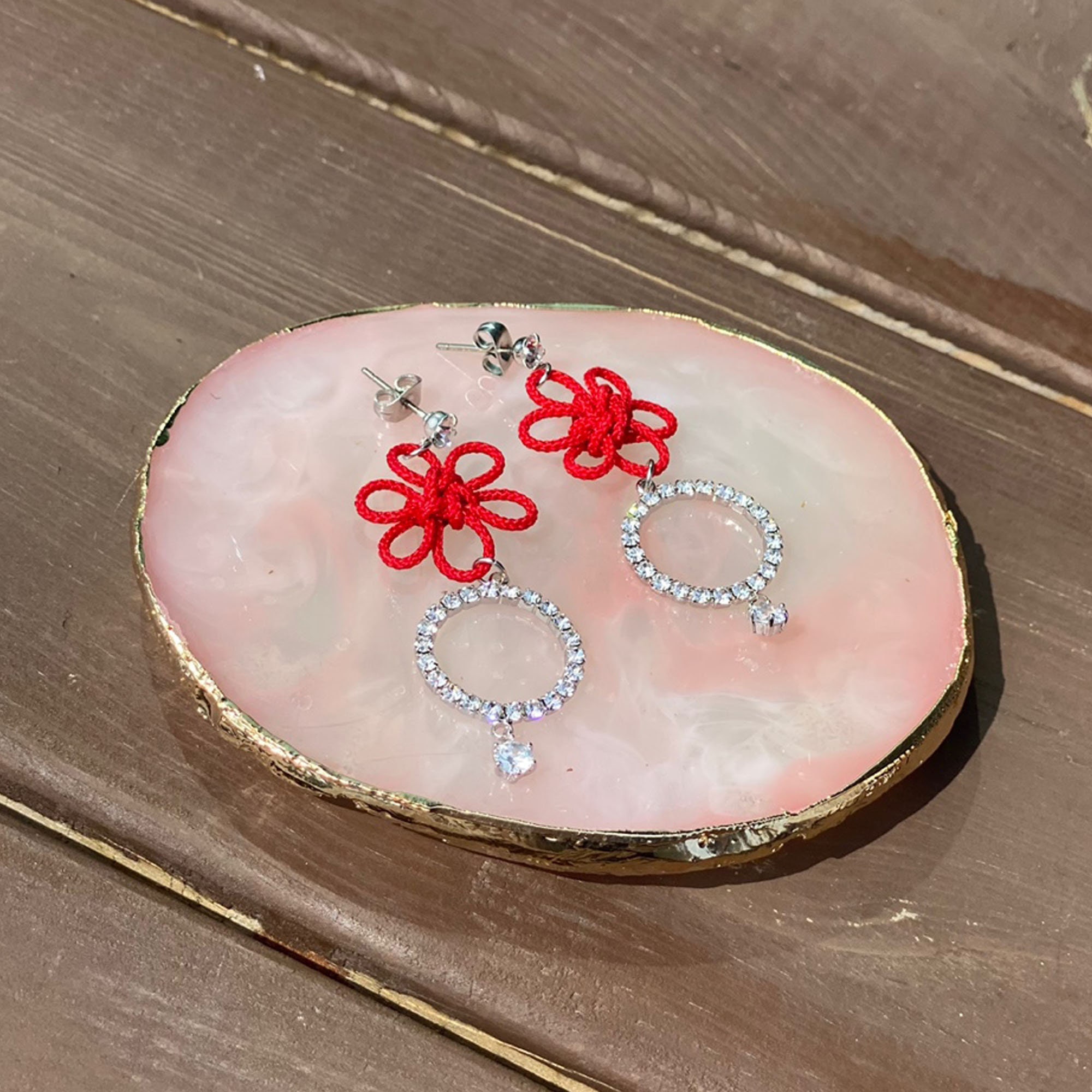 Traditional Korean Knot Earrings / HANBOK Jewelry / - Etsy New Zealand