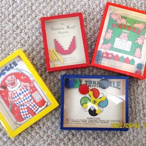 Four Vintage R.J Boxed Puzzles