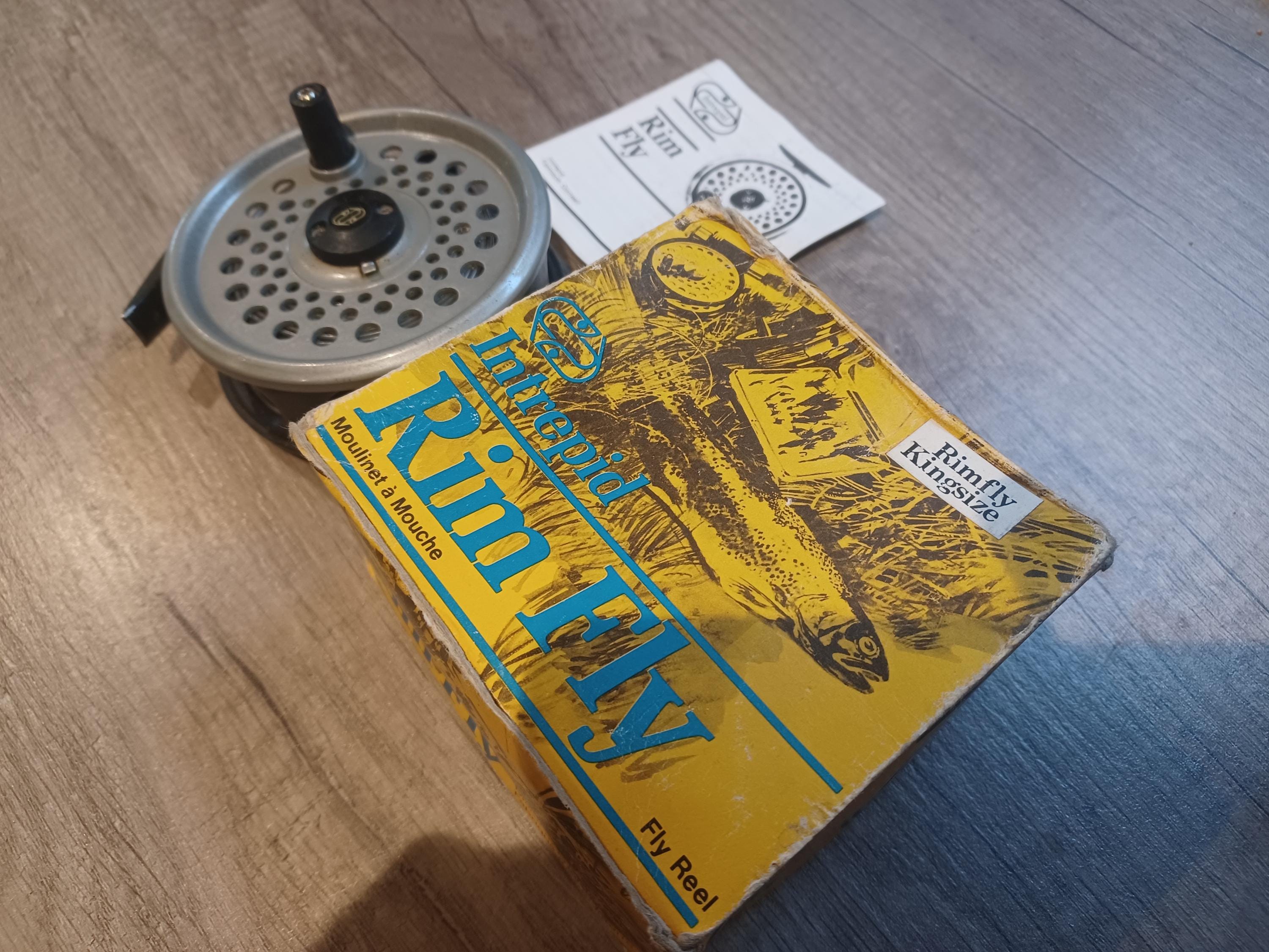 Moulinet à Mouche Ancien – Modèle Vintage Sans Marque – Pour Collection Ou Déco