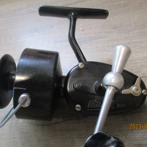 An Early Full Bale Arm Mitchell 300 Spinning Reel, 1959 Vintage Excellent 