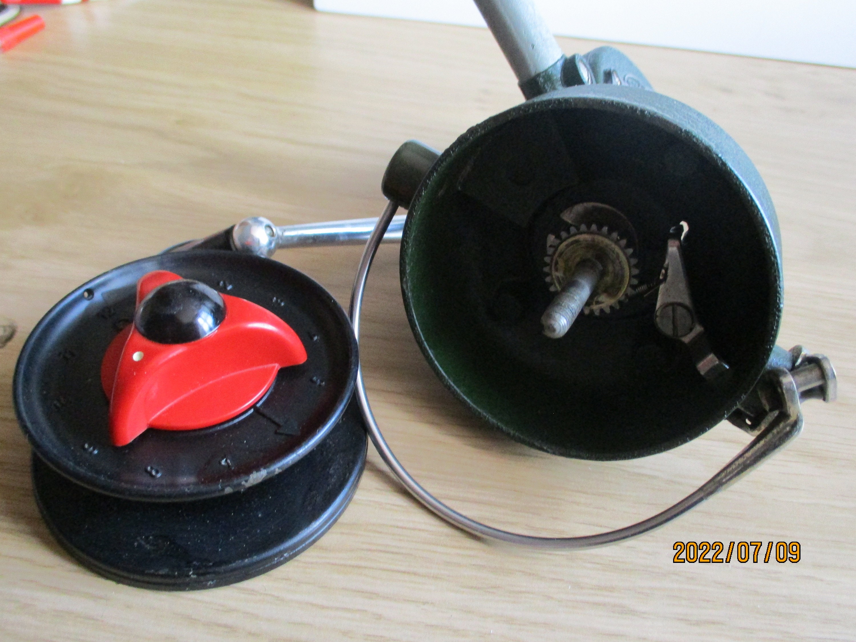 A Rare Vintage Dam Quick Super Large Fixed Spool Fishing Reel