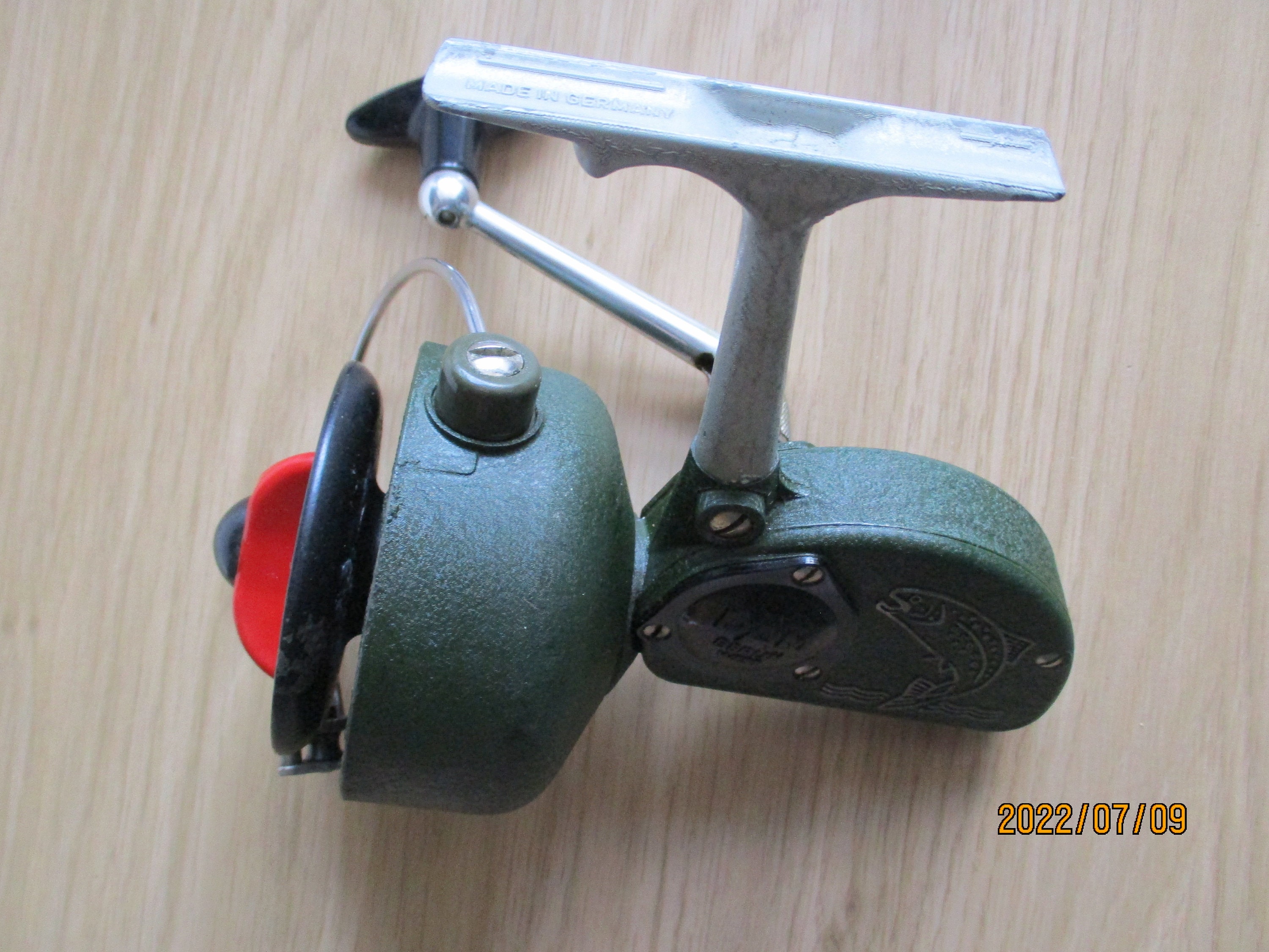 A Rare Vintage Dam Quick Super Large Fixed Spool Fishing Reel
