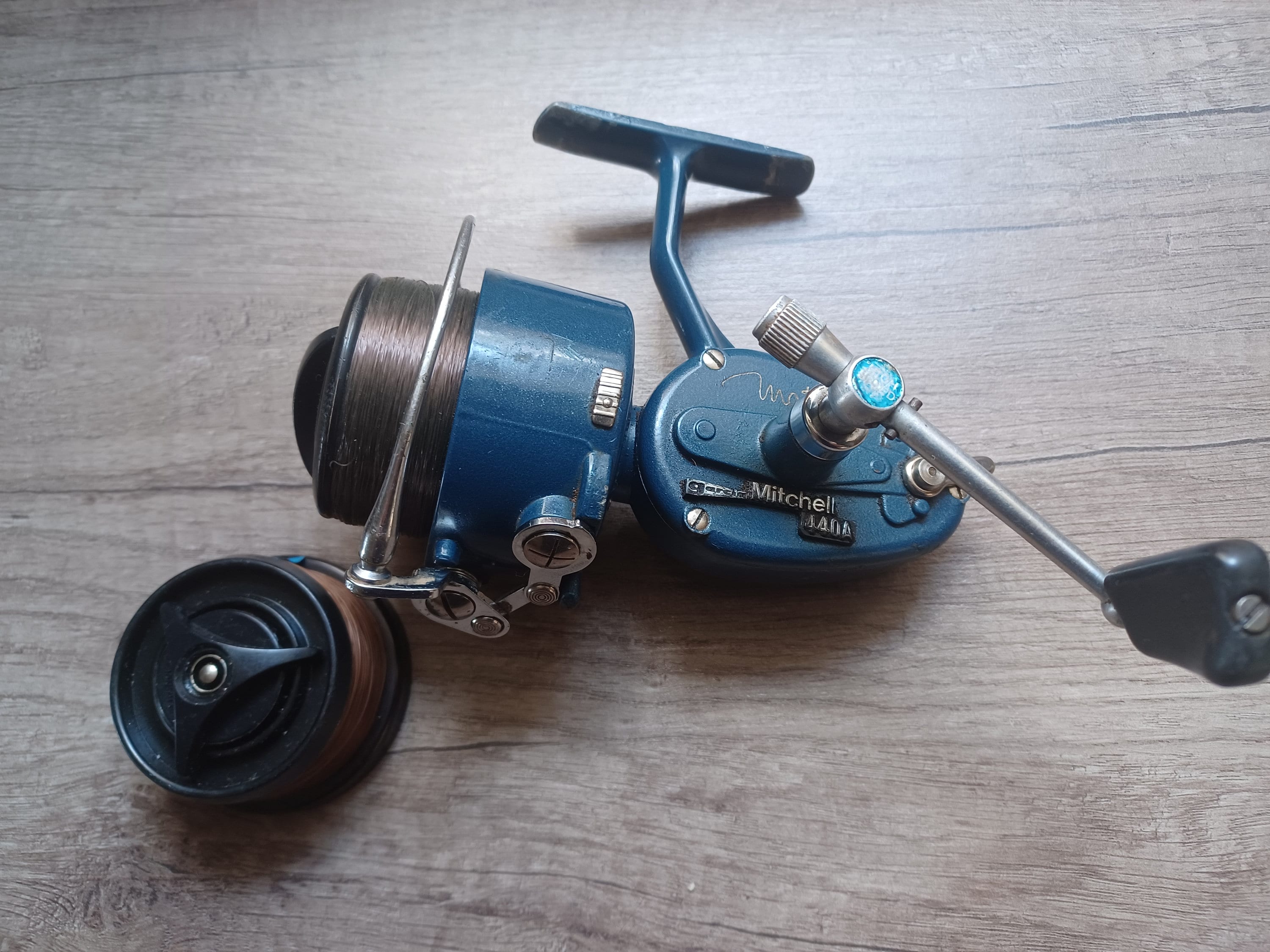 Vintage Mitchell 3-0-0 Spinning Fishing Reel, Circa 1950's Made in