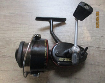 An Early Full Bale Arm Mitchell 300 Spinning Reel, 1959 Vintage Excellent 