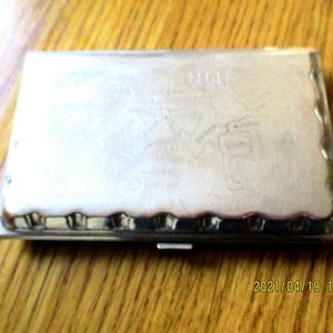 Indian Silver Plate Cigarette Case
