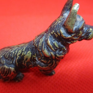 Very Small and Charming Bronze Cast Scottie Dog