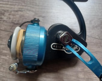 ambidex fishing reel A Classic Blue / Black Vintage Ambidex Mark Nine Spinning Reel (fixed  Spool) 1965. With Bag
