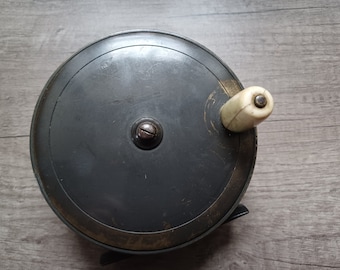 A Large, Heavy And Robust Antique Salmon Fishing Reel By Chas Farlow