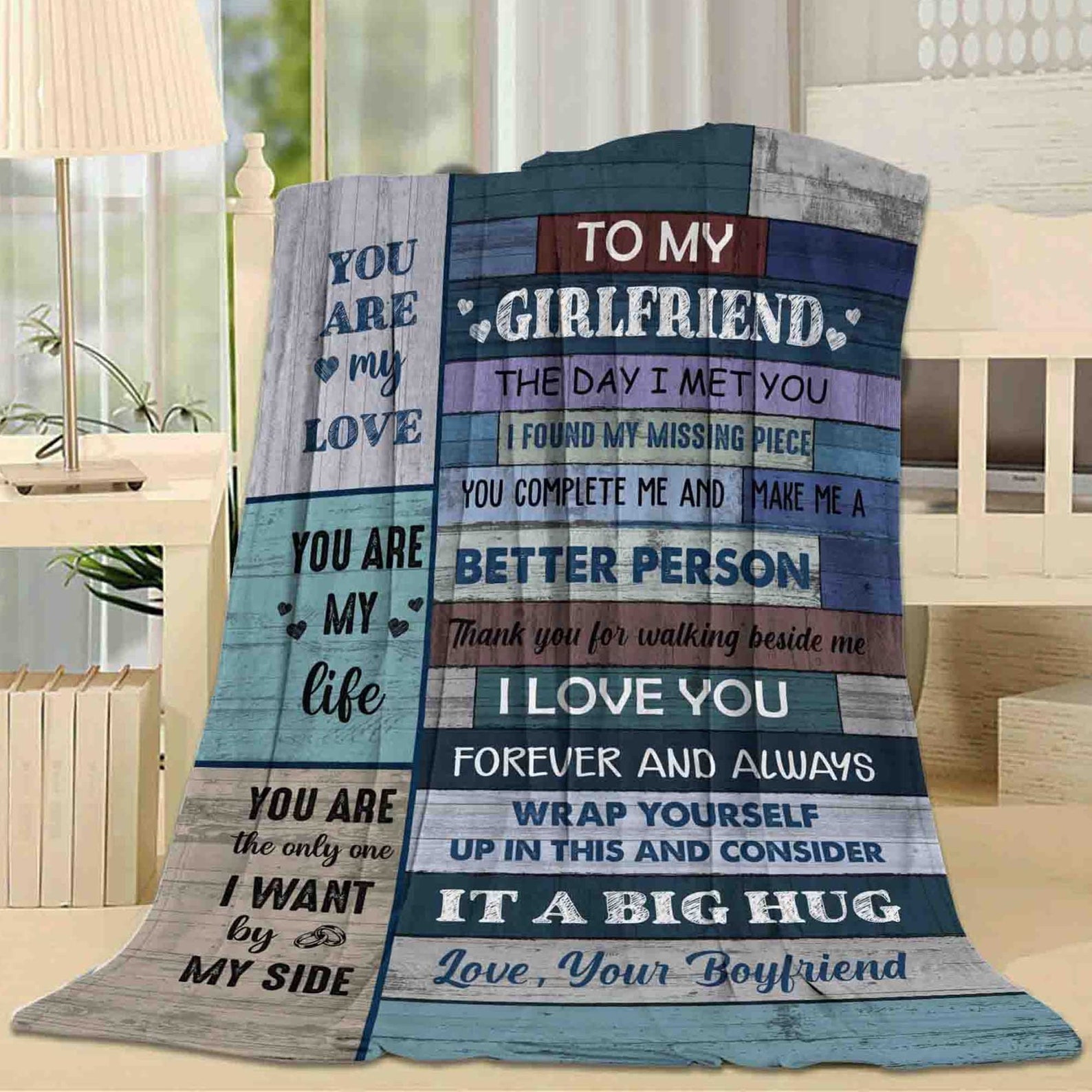 To My Girlfriend Blanket Girlfriend BlanketLove Your Etsy