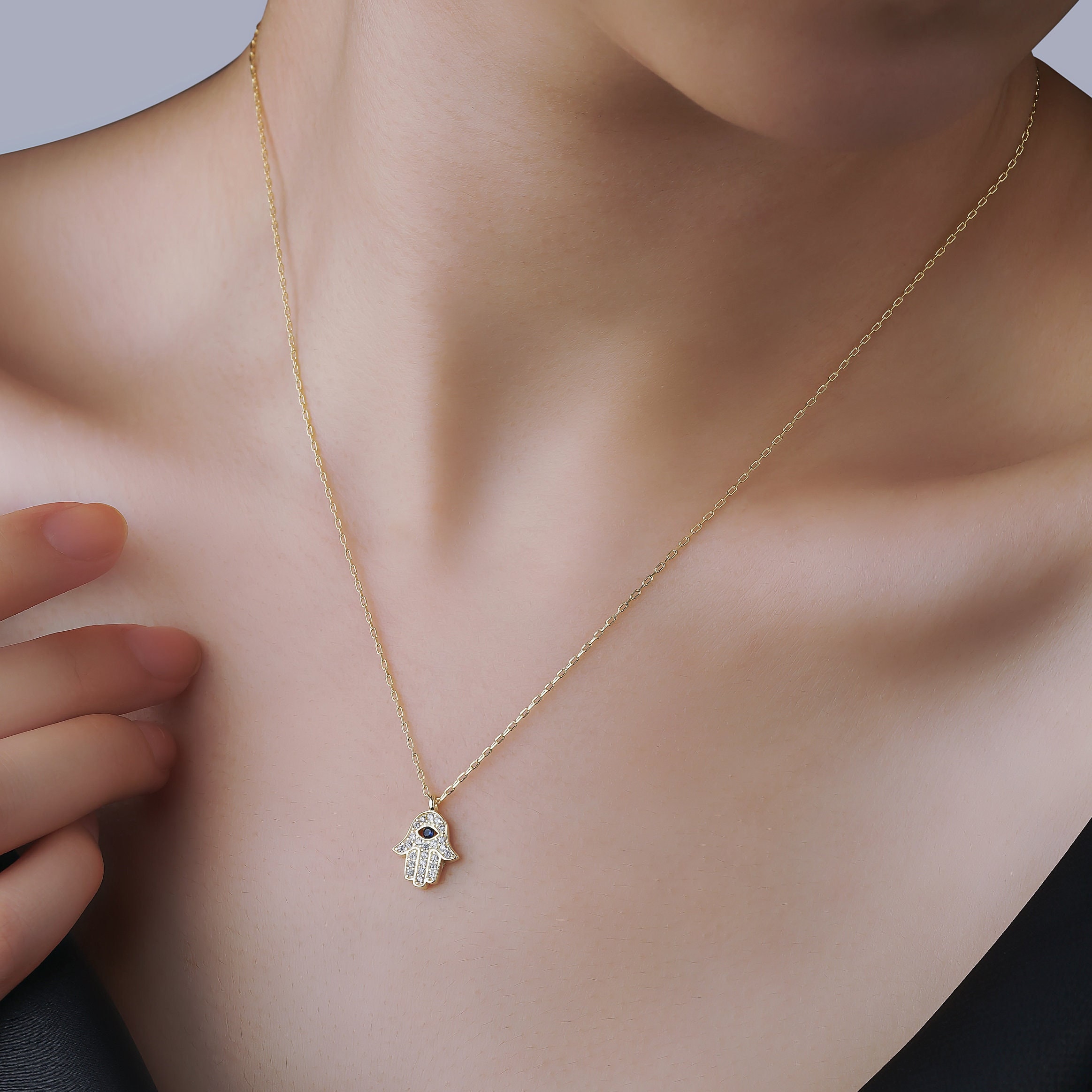 Evil Eye Hamsa Stunning hamsa Necklace Minimalist Jewelery Bridesmaid Gifts Hand Fatima Trendy Luck Evil Eye Hamsa Stunning hamsa Necklace Minimalist Jewelery Bridesmaid Gifts Hand Fatima Trendy Luck