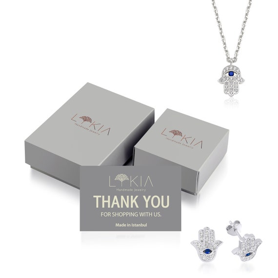 Collana Con Ciondolo A Forma Di Mano Hamsa In Argento 925 Con Zirconia - Foto 4