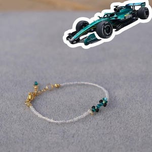2026 Aston Martin/F1-Inspired F1 Race Car Bracelet | Fernando Alonso | Lance Stroll image 1