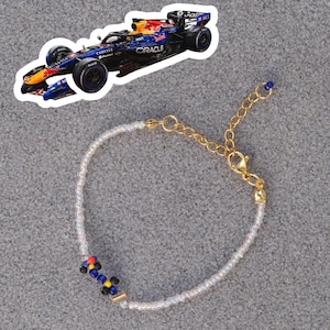 2026 Red Bull/F1-Inspired F1 Race Car Bracelet | Max Verstappen | Isack Hadjar