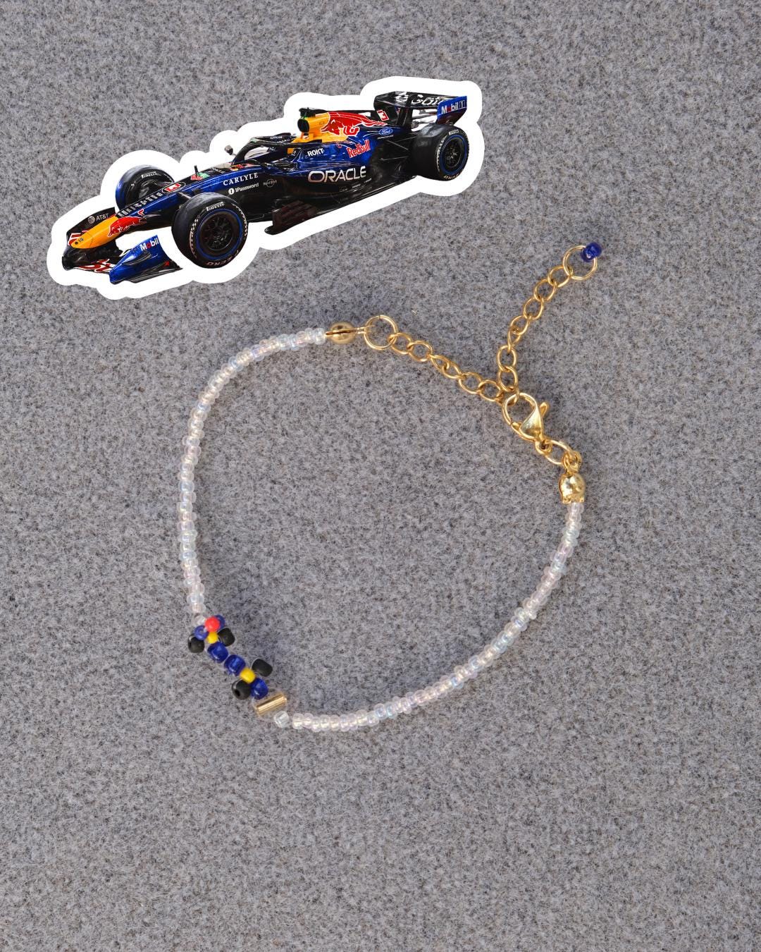 2026 Red Bull/f1-inspired F1 Race Car Bracelet | Max Verstappen