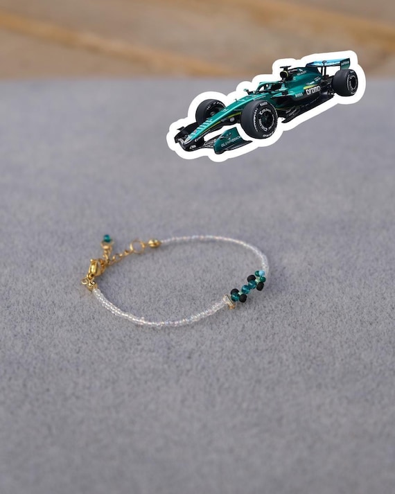 2026 Aston Martin/F1-Inspired F1 Race Car Bracelet | Fernando Alonso | Lance Stroll