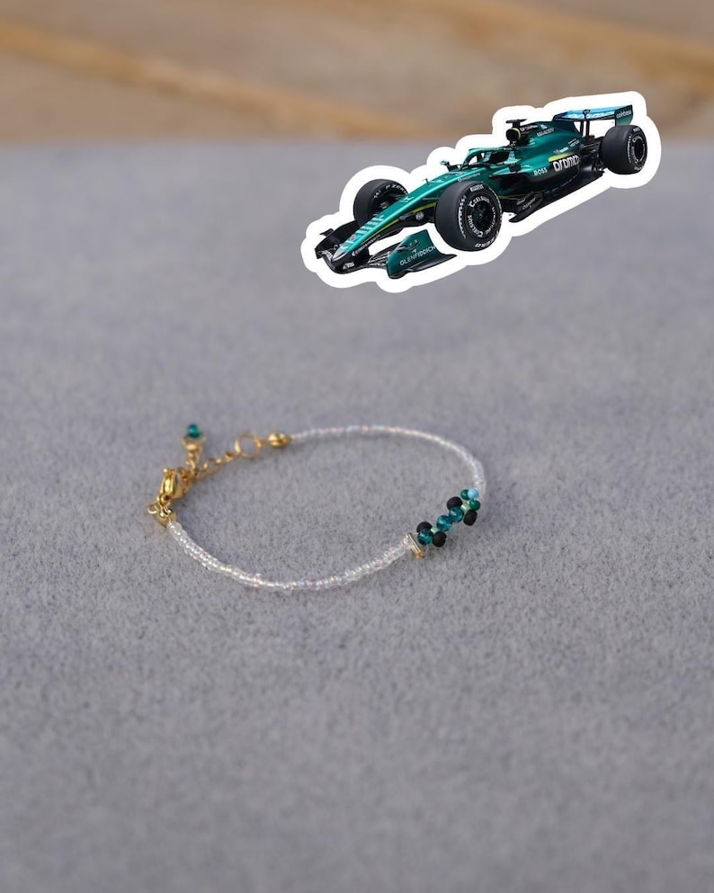 2026 Aston Martin/F1-Inspired F1 Race Car Bracelet | Fernando Alonso | Lance Stroll image 1