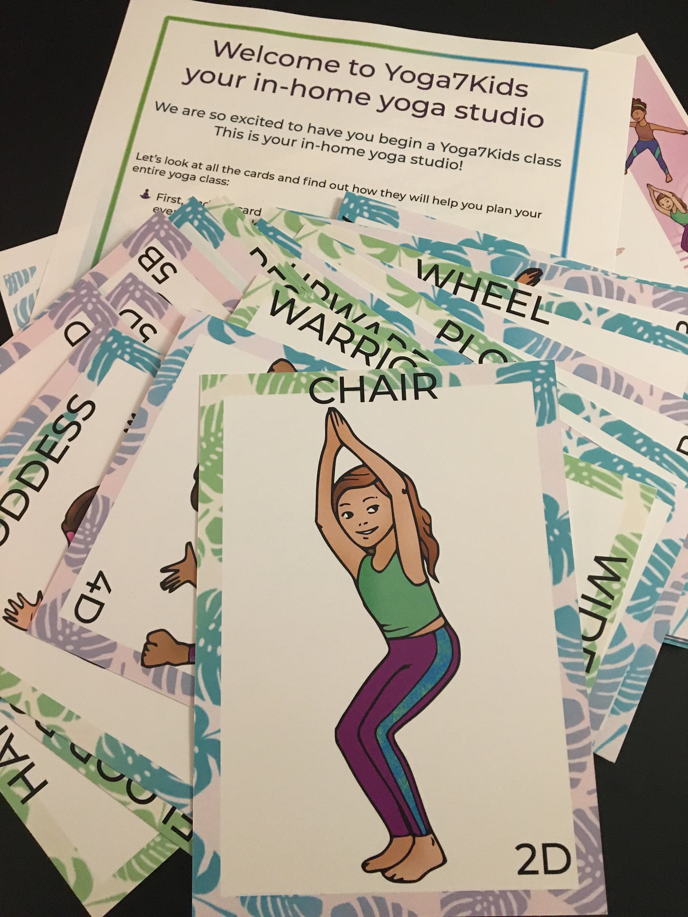 kids yoga poses children s yoga kids yoga cards flash etsy