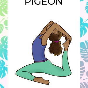 Poses de yoga pour enfants, yoga pour enfants, cartes de yoga pour enfants, cartes flash, cartes éducatives, imprimables, série niveau 2. Cartes flash de yoga pour enfants