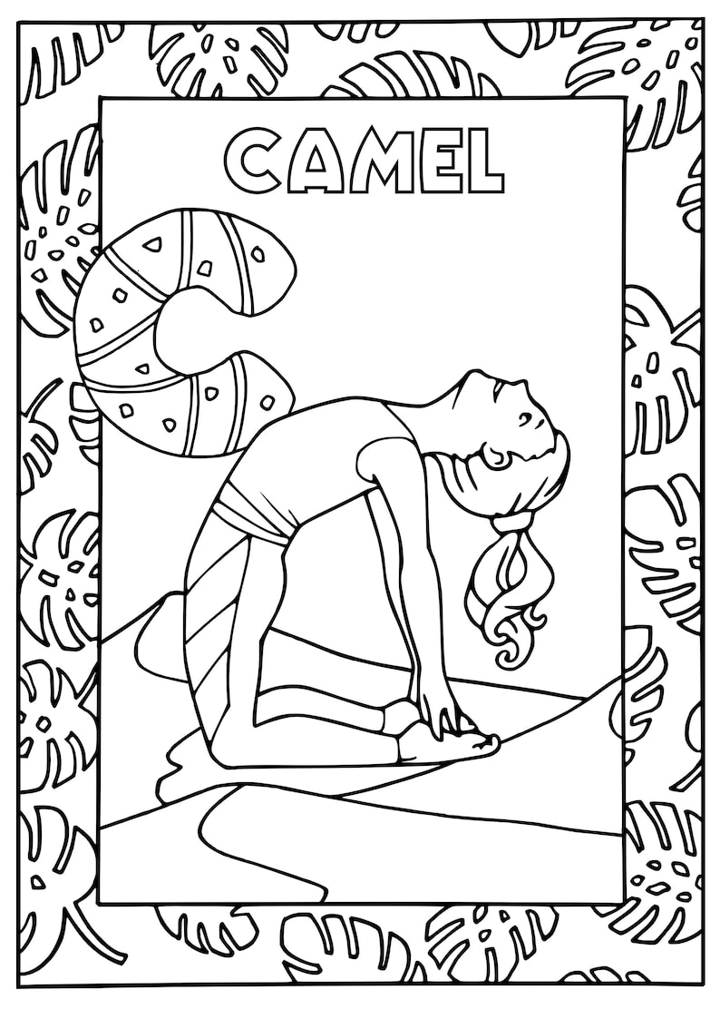 Yoga Coloring Book for Kids – 30 Printable Pages, Mindful Movement ...