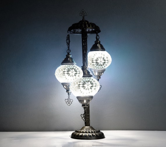 Turkish Mosaic Desk Lamp Turkish Lamp Standing Lamp 3 Globe 100