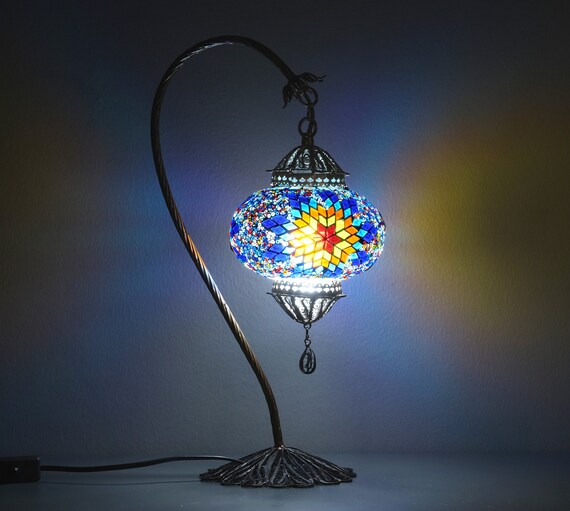 Blue moroccan lamp deals