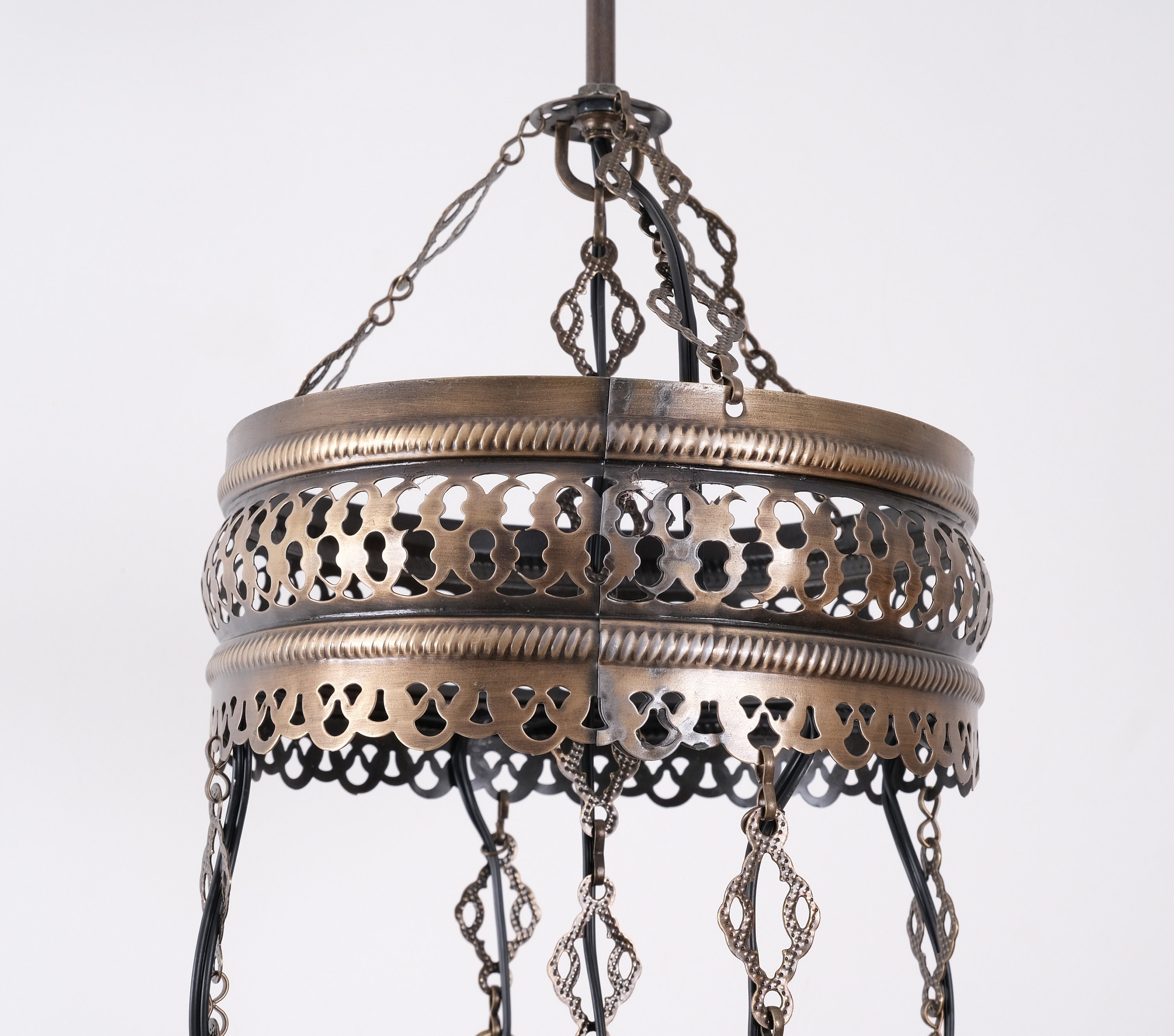 Lampada turca rossa, lampada a sospensione, lampadario a 5 globi, lampada  turca, lampada da soffitto turca, lampada a sospensione, Asylove New Design  -  Italia
