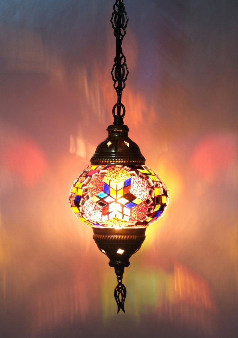 Turkish Ceiling Lamp Pendant Lamp Ceiling Lamp Mosaic Etsy