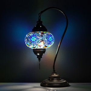 Mosaic Lamp, Turkish lamp,  Turkish Desk Lamp, New Products,Free Shipping,  Handcraft in Turkey. Ayslove Special Production Lamps