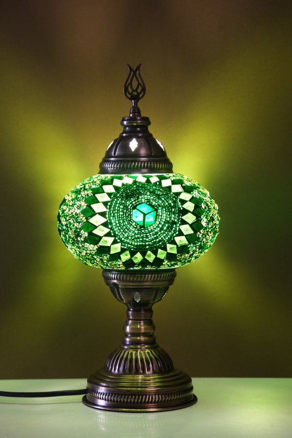Green turkish lamp best sale