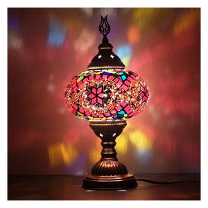 Best Prince Mosaic Turkish Table Lamp, Asylove Light, Moroccan Lamp Design Handcraft in Turkey,