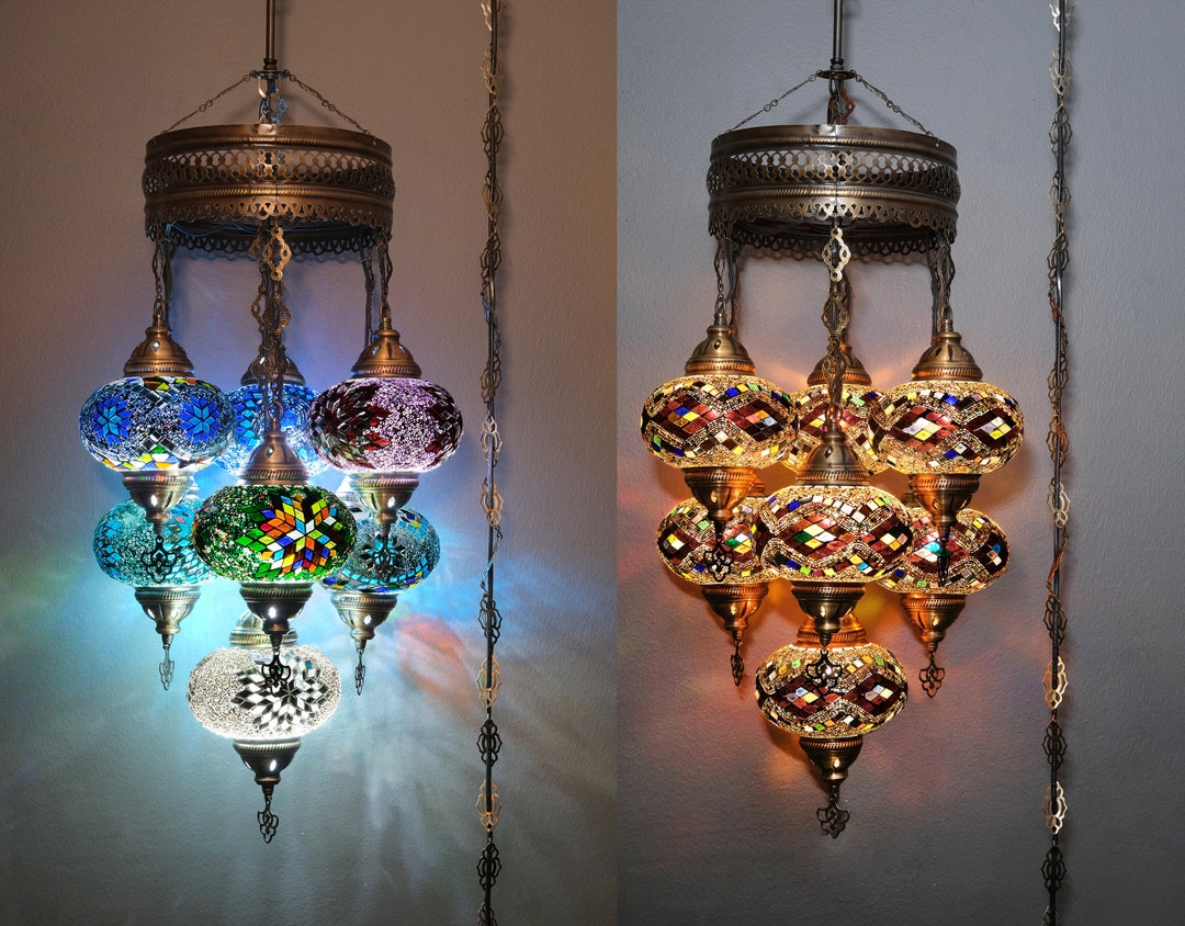 Inch Turkish Moroccan Pendant Lighting Mosaic Hanging Lamp Mosaic
