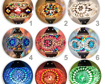 Replacement Turkish Mosaic Globes, 7 inch Globes, Spare Mosaic Sphere