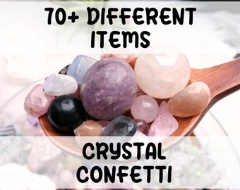 Plus de 70 articles différents Boule à confettis en cristal | Qu'obtiendrez-vous ? | Mélange de pierres précieuses | Cadeaux pour les moins de 20 ans | Roches et pierres | Sac mystère | Trempette porte-bonheur