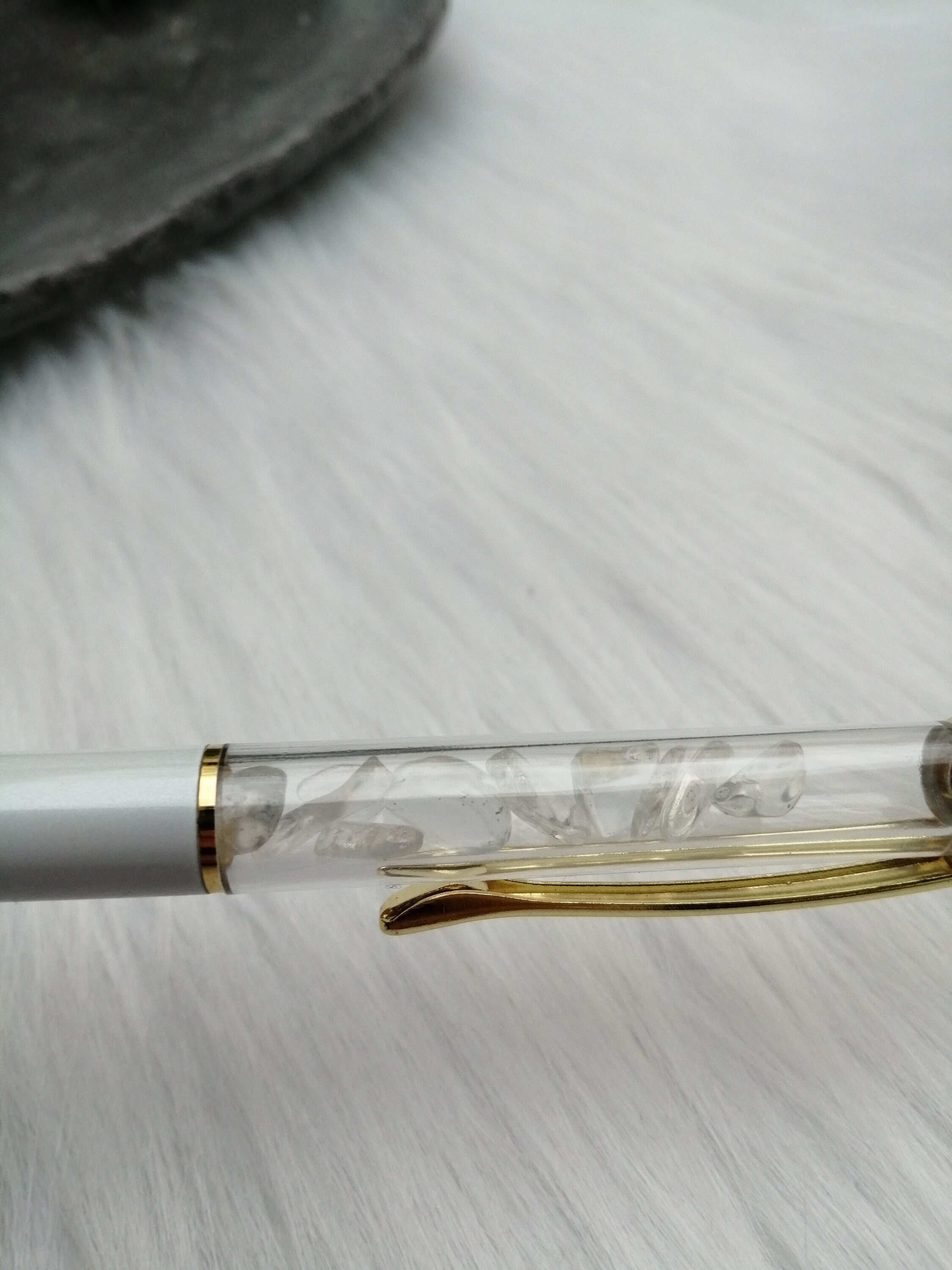 Crystalfilled Pen / Gemstone Pen / Crystal Chip Pen / Healing Etsy