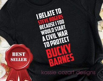 I Relate To Steve Rogers Shirt | Protect Bucky Barnes Tee