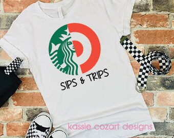 sips and trips shirt